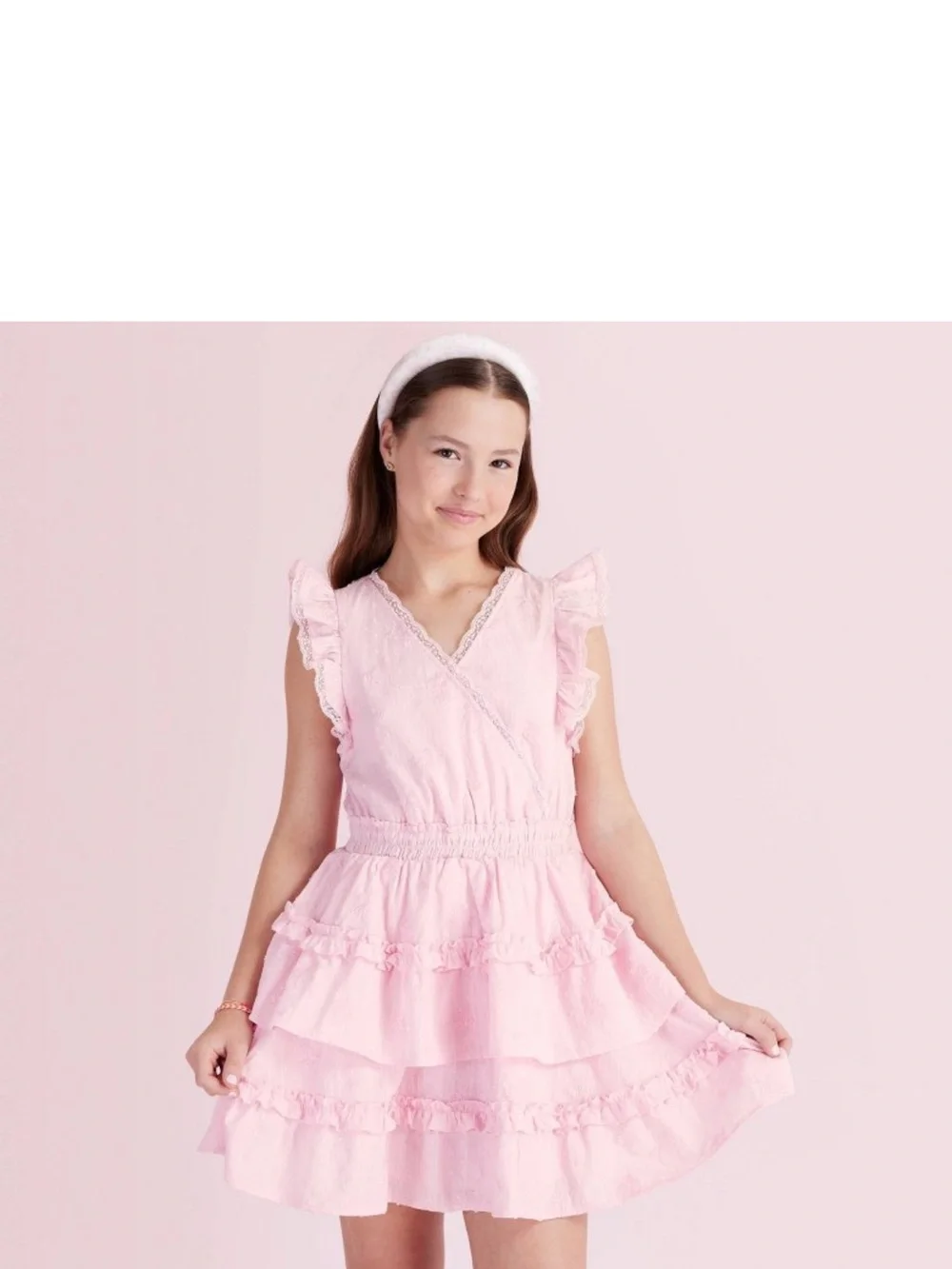 Beck Alouette Rose Embroidery Tiered Ruffle Dress from LoveShackFancy x Target